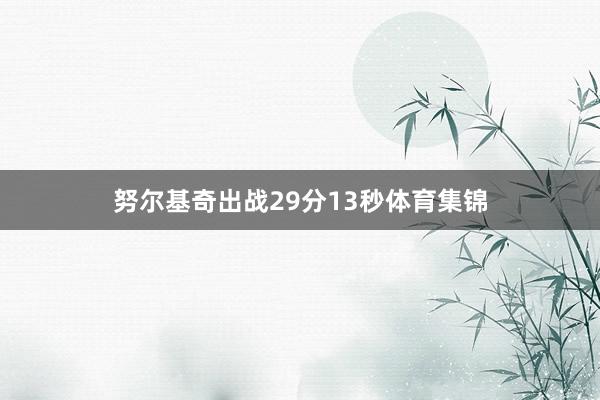 努尔基奇出战29分13秒体育集锦