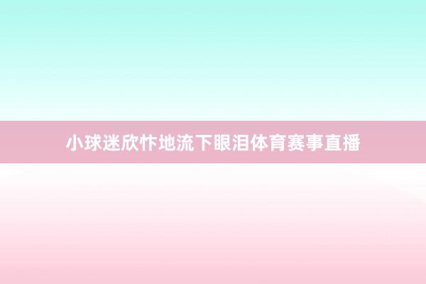 小球迷欣忭地流下眼泪体育赛事直播
