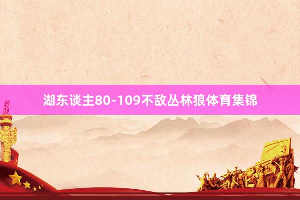 湖东谈主80-109不敌丛林狼体育集锦