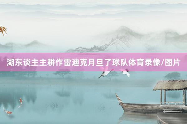 湖东谈主主耕作雷迪克月旦了球队体育录像/图片