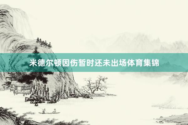 米德尔顿因伤暂时还未出场体育集锦