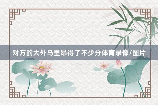 对方的大外马里昂得了不少分体育录像/图片