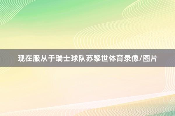 现在服从于瑞士球队苏黎世体育录像/图片
