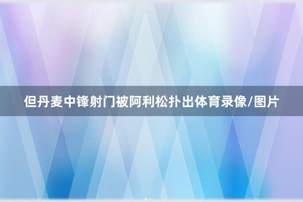 但丹麦中锋射门被阿利松扑出体育录像/图片