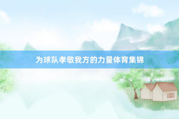 为球队孝敬我方的力量体育集锦