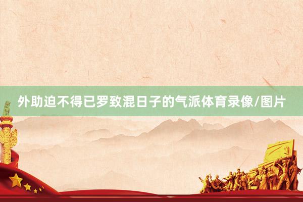 外助迫不得已罗致混日子的气派体育录像/图片