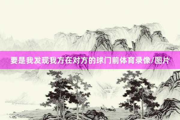 要是我发现我方在对方的球门前体育录像/图片