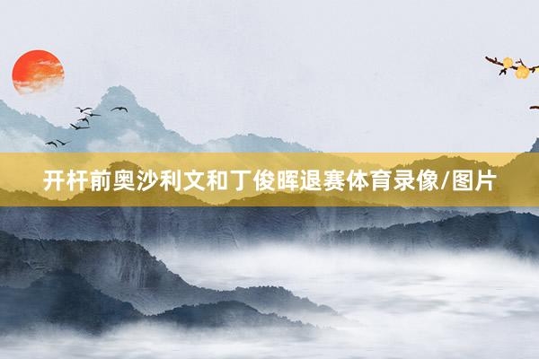 开杆前奥沙利文和丁俊晖退赛体育录像/图片