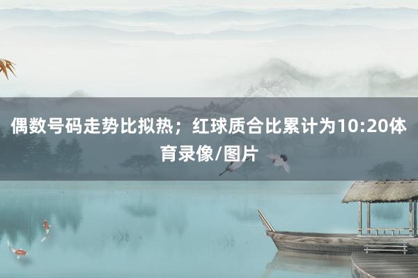 偶数号码走势比拟热；红球质合比累计为10:20体育录像/图片