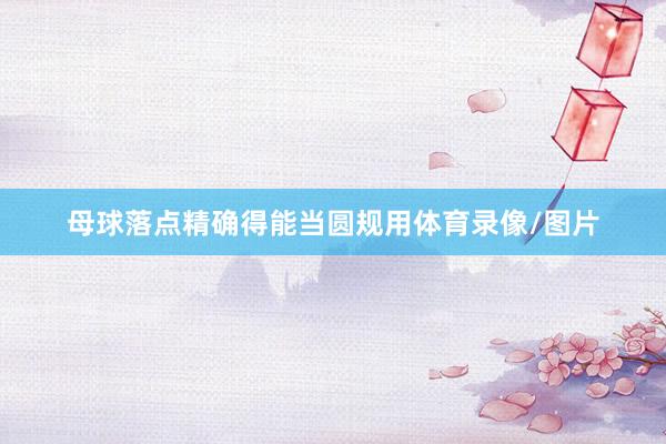 母球落点精确得能当圆规用体育录像/图片