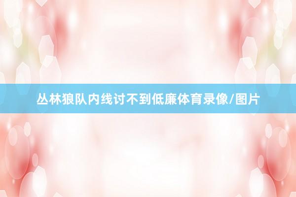 丛林狼队内线讨不到低廉体育录像/图片