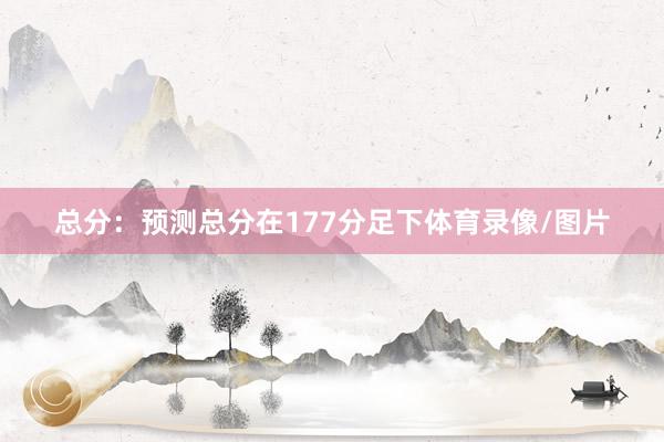 总分：预测总分在177分足下体育录像/图片