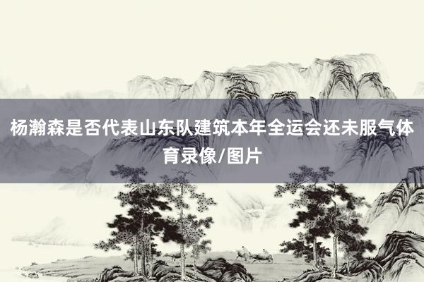 杨瀚森是否代表山东队建筑本年全运会还未服气体育录像/图片