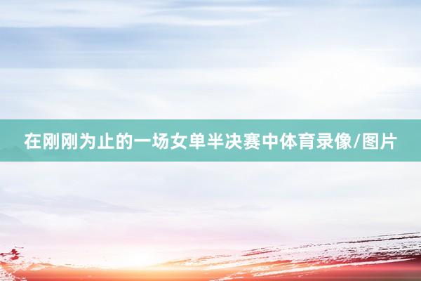 在刚刚为止的一场女单半决赛中体育录像/图片