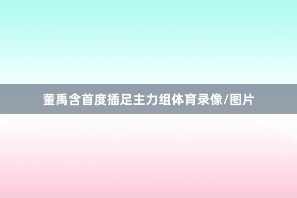 董禹含首度插足主力组体育录像/图片