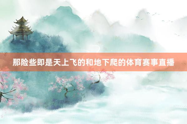那险些即是天上飞的和地下爬的体育赛事直播