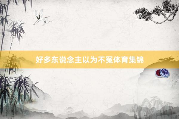 好多东说念主以为不冤体育集锦