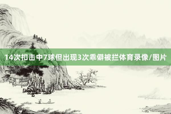 14次扣击中7球但出现3次乖僻被拦体育录像/图片