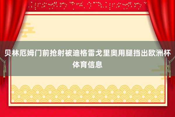 贝林厄姆门前抢射被迪格雷戈里奥用腿挡出欧洲杯体育信息