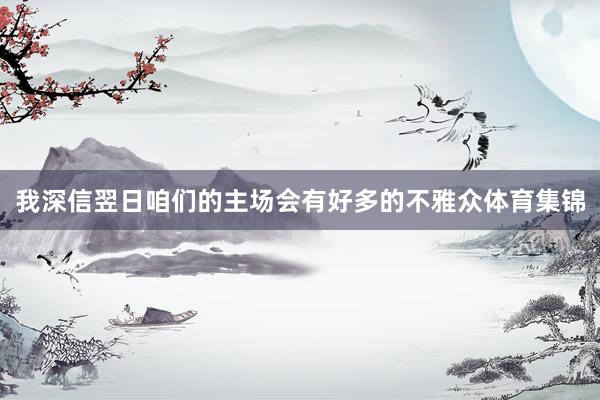 我深信翌日咱们的主场会有好多的不雅众体育集锦