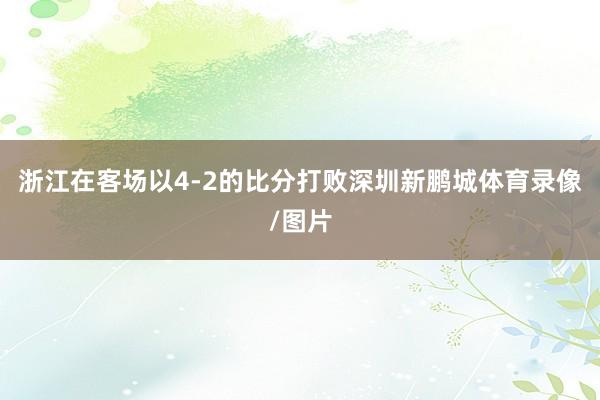 浙江在客场以4-2的比分打败深圳新鹏城体育录像/图片