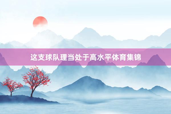 这支球队理当处于高水平体育集锦